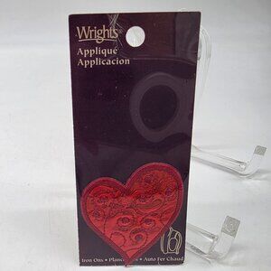 Wrights Red Heart Applique Iron-On Patch